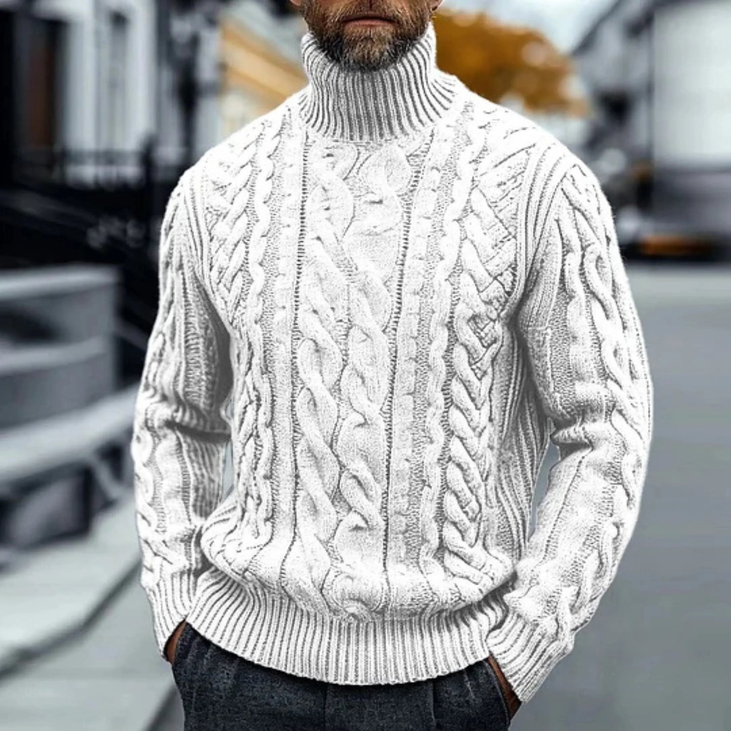 Adriano - Vintage Cable Knit Sweater