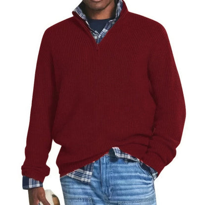 Finn | Knitted Zip-Up Sweater for Men