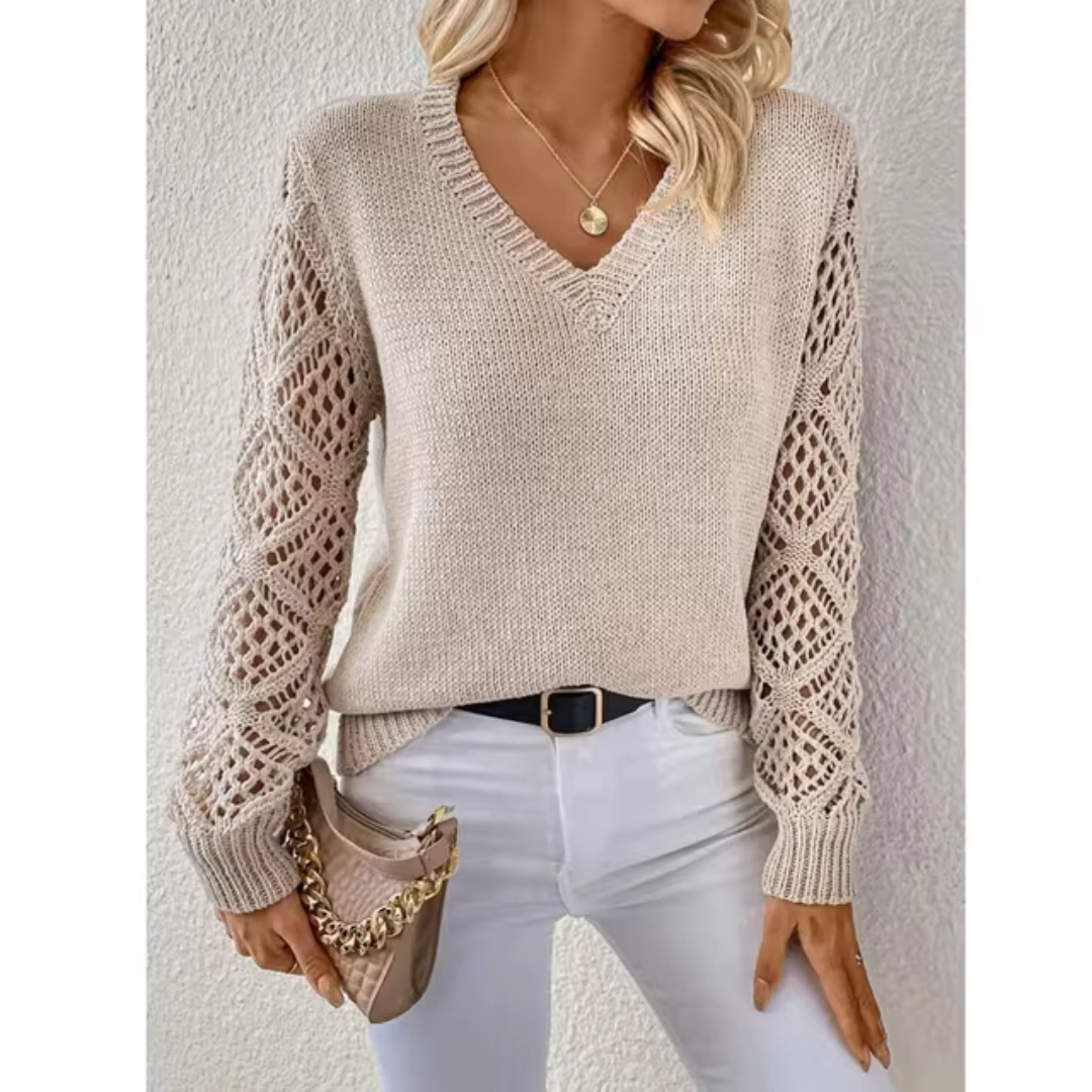 Harper™ | Relaxed V-Neck Knit Sweater