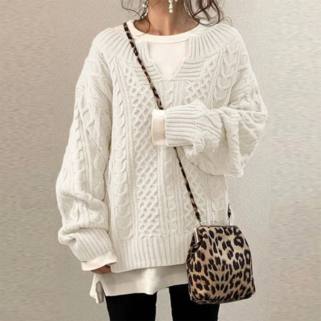 Oversized Cable Knit Sweater