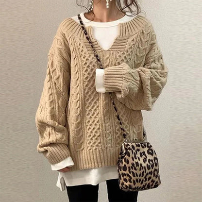 Oversized Cable Knit Sweater