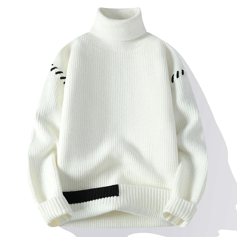 Harper™ | Men's Patchwork Turtleneck Sweater