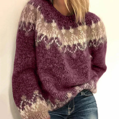 Harper™ | Festive Mohair Jacquard Sweater