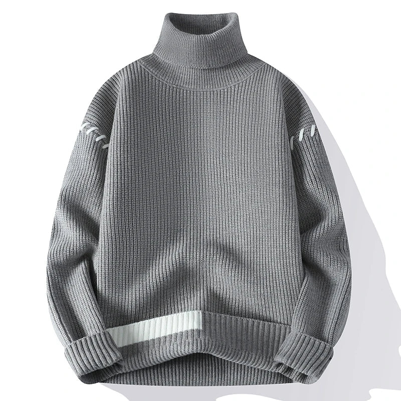 Harper™ | Men's Patchwork Turtleneck Sweater