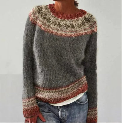 Harper™ | Autumn Knit Sweater with Patterns