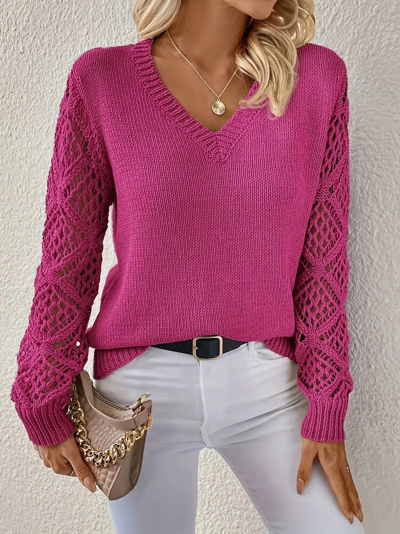 Harper™ | Relaxed V-Neck Knit Sweater