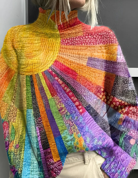 Ada - Colorful Turtleneck Sweater