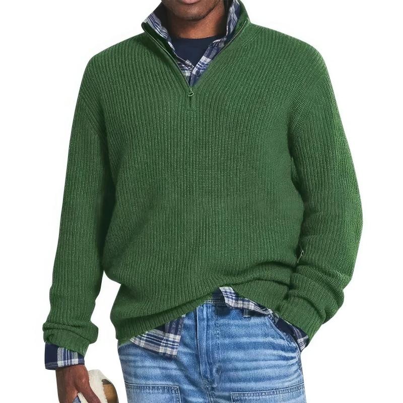 Finn | Knitted Zip-Up Sweater for Men