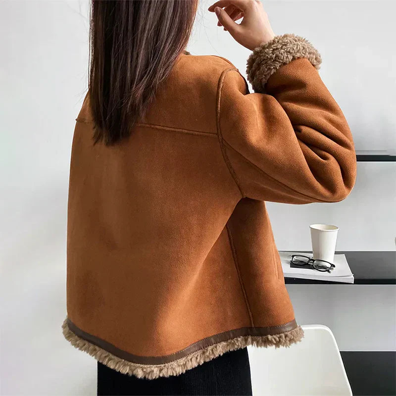 Charlene Shearling Buttoned Jacket