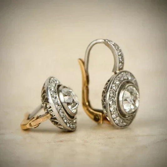 Hanna - Vintage Silver Earrings with Zirconia